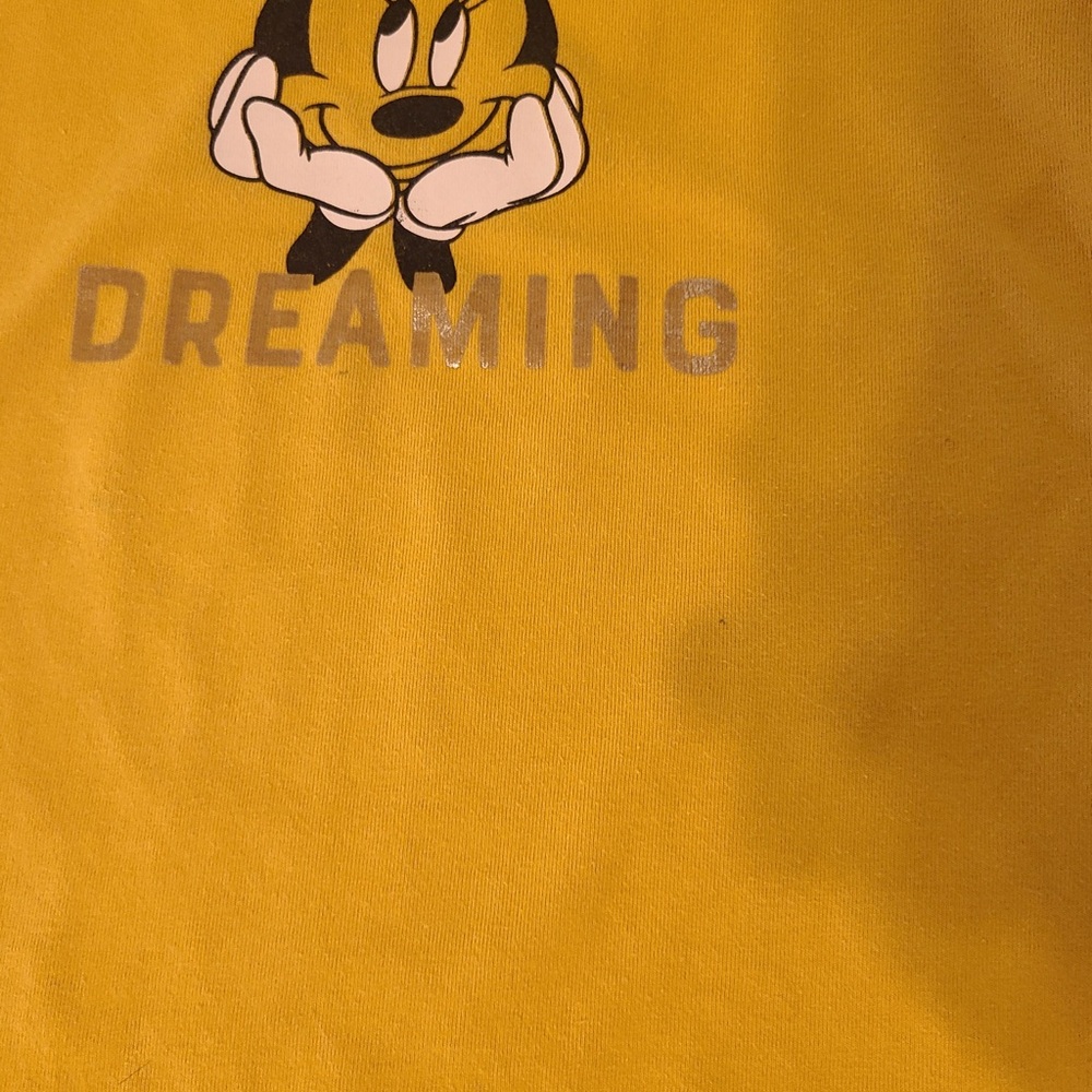 Disney Kids Yellow Minnie Mouse T-Shirt - Size 5 - Picture 6 of 7